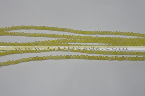 CCN1321 15.5 inches 4mm faceted round candy jade beads wholesale