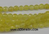 CCN1325 15.5 inches 6mm faceted round candy jade beads wholesale