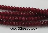 CCN1351 15.5 inches 3*5mm faceted rondelle candy jade beads