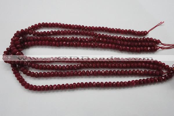 CCN1352 15.5 inches 4*6mm faceted rondelle candy jade beads