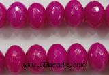 CCN1366 15.5 inches 10*14mm faceted rondelle candy jade beads