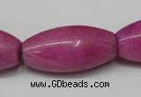 CCN138 15.5 inches 15*30mm rice candy jade beads wholesale