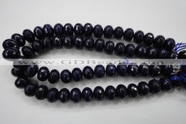 CCN1387 15.5 inches 12*16mm faceted rondelle candy jade beads