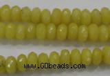 CCN1393 15.5 inches 5*8mm faceted rondelle candy jade beads