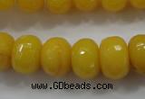 CCN1396 15.5 inches 10*14mm faceted rondelle candy jade beads