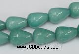 CCN141 15.5 inches 10*14mm teardrop candy jade beads wholesale