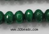 CCN1416 15.5 inches 10*14mm faceted rondelle candy jade beads