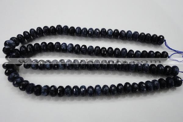 CCN1435 15.5 inches 8*12mm faceted rondelle candy jade beads