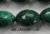 CCN1487 15.5 inches 18*25mm faceted rice candy jade beads wholesale