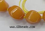 CCN1546 15.5 inches 10*14mm - 20*30mm twisted tetrahedron candy jade beads