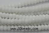 CCN1592 15.5 inches 4*6mm faceted rondelle candy jade beads