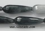 CCN1612 15 inches 10*30mm faceted teardrop candy jade beads