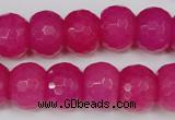 CCN165 15.5 inches 12*16mm faceted rondelle candy jade beads