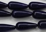 CCN1685 15.5 inches 10*25mm teardrop candy jade beads wholesale