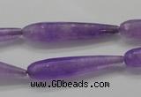 CCN1710 15.5 inches 8*40mm faceted teardrop candy jade beads wholesale