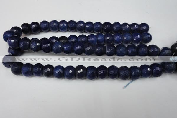 CCN174 15.5 inches 12*16mm faceted rondelle candy jade beads