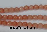 CCN1810 15 inches 4mm faceted round candy jade beads wholesale