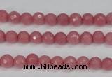 CCN1830 15 inches 4mm faceted round candy jade beads wholesale