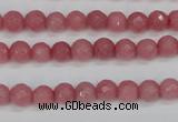 CCN1831 15 inches 6mm faceted round candy jade beads wholesale