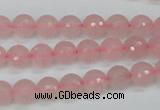 CCN1851 15 inches 6mm faceted round candy jade beads wholesale