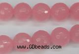 CCN1854 15 inches 12mm faceted round candy jade beads wholesale