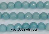 CCN1862 15 inches 8mm faceted round candy jade beads wholesale