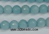 CCN1863 15 inches 10mm faceted round candy jade beads wholesale