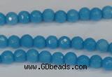 CCN1870 15 inches 4mm faceted round candy jade beads wholesale