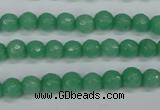 CCN1881 15 inches 6mm faceted round candy jade beads wholesale