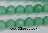 CCN1883 15 inches 10mm faceted round candy jade beads wholesale