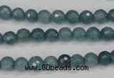 CCN1911 15 inches 6mm faceted round candy jade beads wholesale