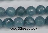 CCN1914 15 inches 12mm faceted round candy jade beads wholesale