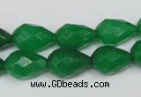 CCN194 15.5 inches 10*14mm faceted teardrop candy jade beads