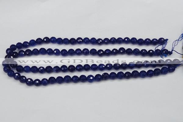 CCN1962 15 inches 8mm faceted round candy jade beads wholesale