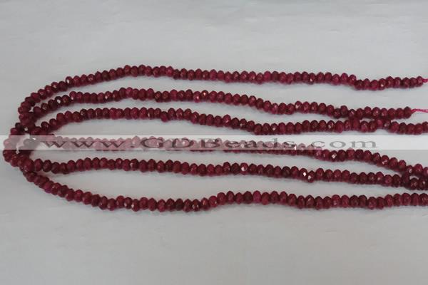 CCN1988 15 inches 3*5mm faceted rondelle candy jade beads wholesale