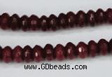 CCN1990 15 inches 5*8mm faceted rondelle candy jade beads wholesale