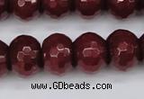 CCN1994 15 inches 12*16mm faceted rondelle candy jade beads wholesale