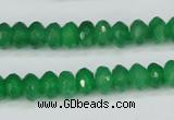 CCN1997 15 inches 5*8mm faceted rondelle candy jade beads wholesale