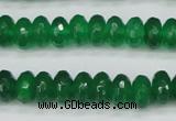 CCN1998 15 inches 6*10mm faceted rondelle candy jade beads wholesale