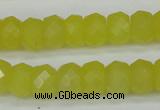 CCN2006 15 inches 8*12mm faceted rondelle candy jade beads wholesale