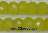 CCN2008 15 inches 12*16mm faceted rondelle candy jade beads wholesale