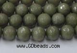 CCN2023 15 inches 6mm faceted round candy jade beads wholesale