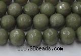 CCN2024 15 inches 8mm faceted round candy jade beads wholesale