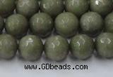 CCN2025 15 inches 10mm faceted round candy jade beads wholesale