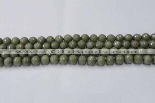 CCN2025 15 inches 10mm faceted round candy jade beads wholesale