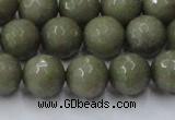 CCN2026 15 inches 12mm faceted round candy jade beads wholesale