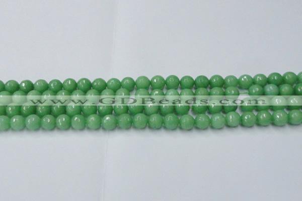 CCN2031 15 inches 8mm faceted round candy jade beads wholesale