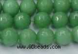 CCN2033 15 inches 12mm faceted round candy jade beads wholesale