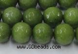 CCN2041 15 inches 14mm faceted round candy jade beads wholesale