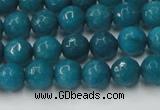 CCN2044 15 inches 6mm faceted round candy jade beads wholesale